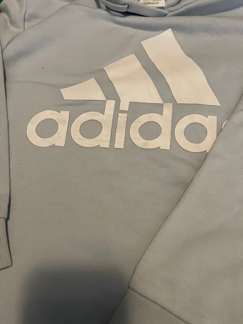 adidas Pale Gray Pullover Hoodie with White Logo - Picture 7 of 13